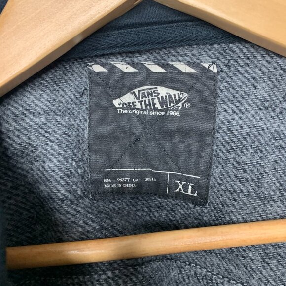 Vans Dark Grey Buttoned Hoodie - Picture 2 of 12